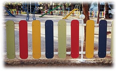 Valla para parques infantiles arcoiris AUNOR