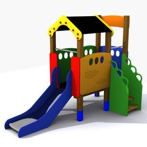 Casita para parques infantiles elevada