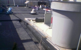 Impermeabilización con láminas EPDM adherido.