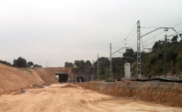 Corredor Noroeste de alta velocidad. Línea AVE Teruel-Zaragoza (España)