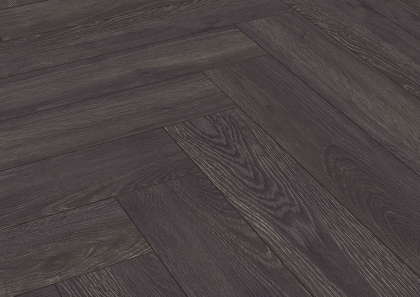 Kronotex Herringbone Elba Oak Black D-6010