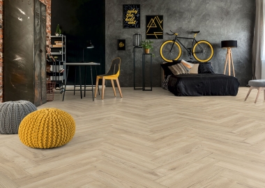 Kronotex Herringbone Toulouse Oak D3678 ambiente